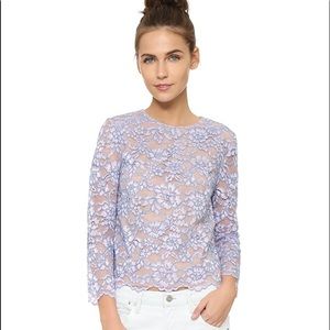 Purple Lace Diane von Furstenberg Shirt
